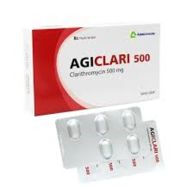 Agiclari 500Mg (Clarithromycin 500mg) _Agimex (H/2 Vỉ X 5V)