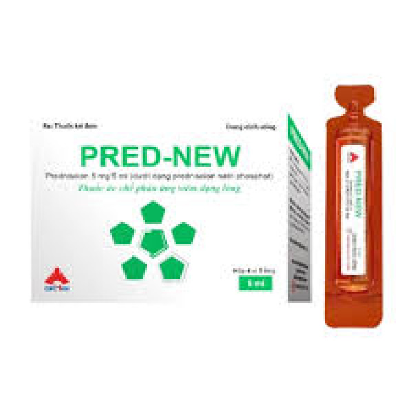 Pred-New (Prednisolon 5Mg/5Ml) _Cpc1 Hà Nội (Hộp/20 Ống X 5Ml)