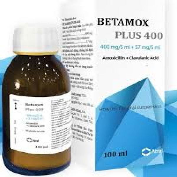 Betamox Plus 400Mg (Augmentin) Siro _Bồ Đào Nha (Lọ/100Ml)