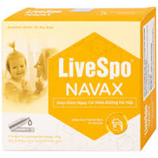 Livespo Navax _Vàng Nhỏ Vệ Sinh Tai Mũi Họng (H/5 Ống X 5Ml, 1 Bình Nhỏ Giọt)