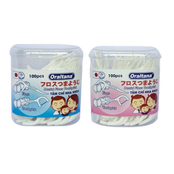 Tăm Chỉ Nha Khoa Oraltana (Lọ/100Cái) Tân Á