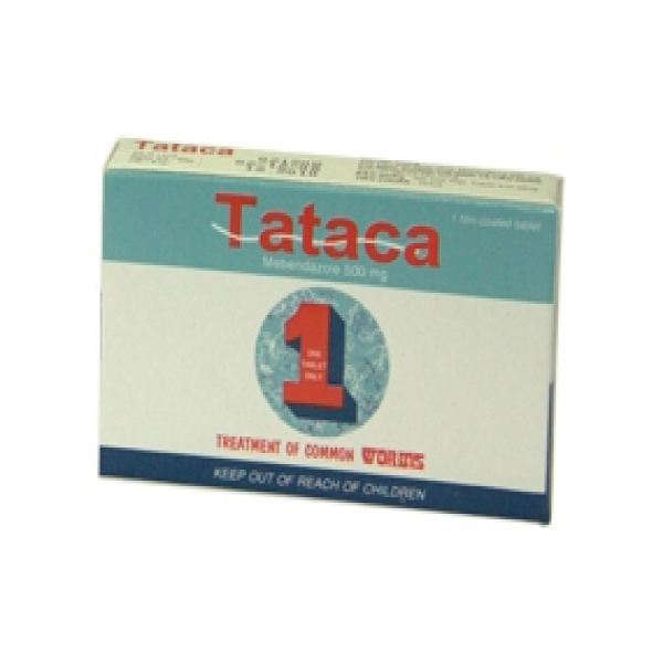 Tataca Mebendazole 500Mg Pymepharco (lốc 20 Hộp1Viên) tẩy giun