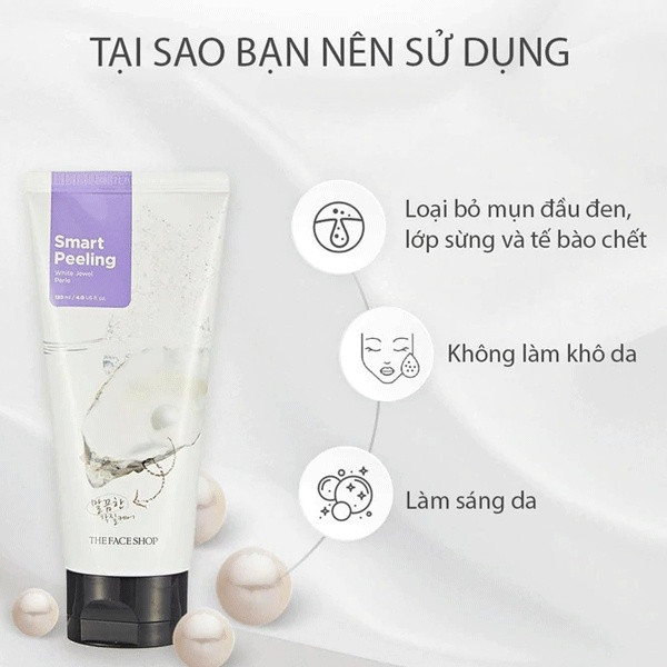 tẩy da chết ngọc trai Hàn Quốc (Tuyp 120ml)