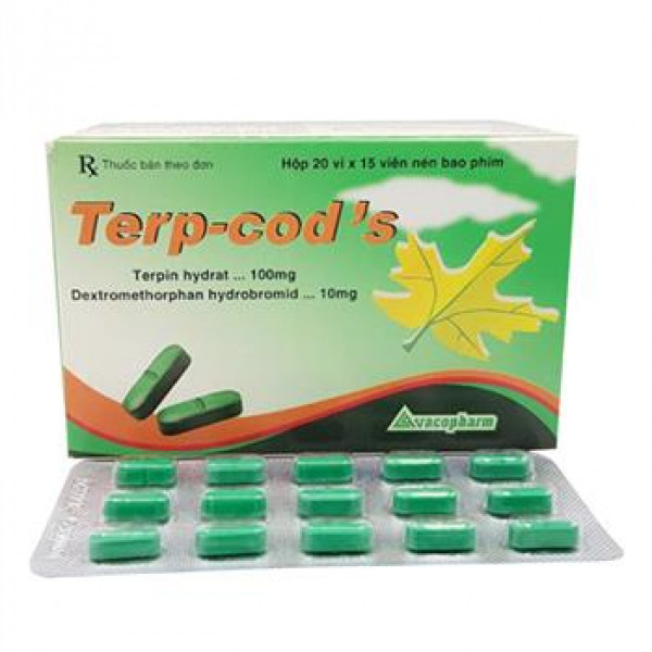 Terp-Cod's 100Mg _ Vỉ, Nén Xanh Vacopharm (H300V)