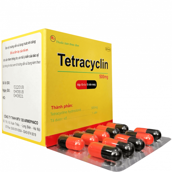 Tetracyclin 500Mg _Armephaco 120 (H10Vỉ X 10V)