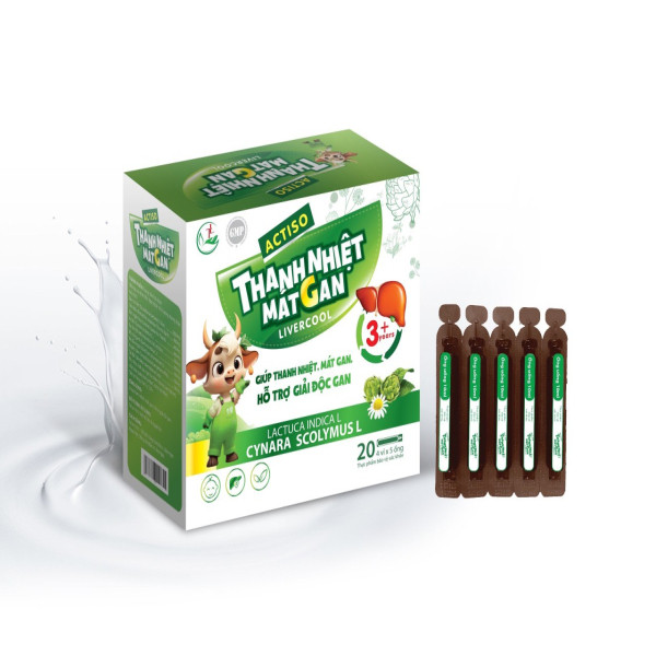 Bổ Gan Ống Thanh Nhiệt Mát Gan Livercood _Thăng Long (H20 Ống) K72