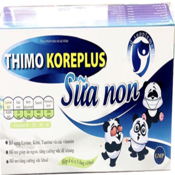 Thimo Koreplus Sữa Non _Gấu Trúc Xanh Dương, Hải Linh (H20 Ống)