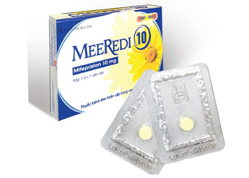Meeredi 10 tránh thai 120h( mifepriston 10mg) H1vỉX1v, bán cọc 10h
