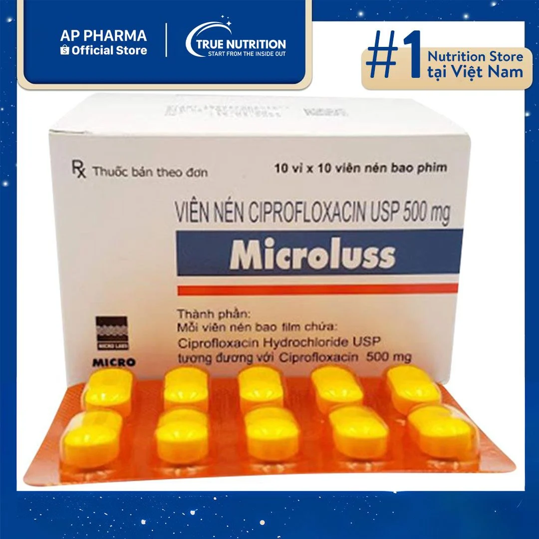 Microluss (ciprofloxacin 500mg)