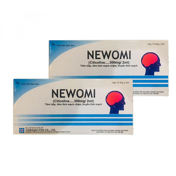 Newomi  Citicoline 500mg (H/10 Ống/2Ml)