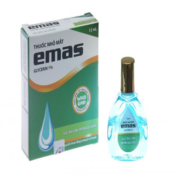 Thuốc Nhỏ Mắt Emas (Glycerin 1% ) _Hà Nội (Lọ12Ml)