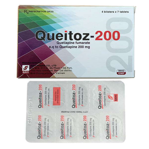 Queitoz Quetiapine 200Mg Davipharm (H/28V)