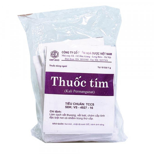 Thuốc Tím Hóa Dược (Túi100Gói)