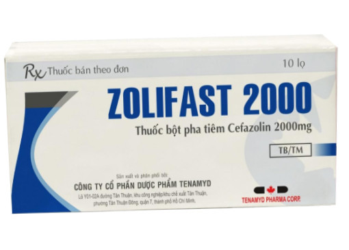 Zolifast 2000 tiêm (H/10lọ)