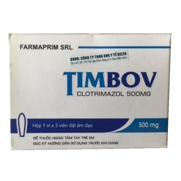Timbov Clotrimazol 500Mg Farrmaprim (H3V) Đặt