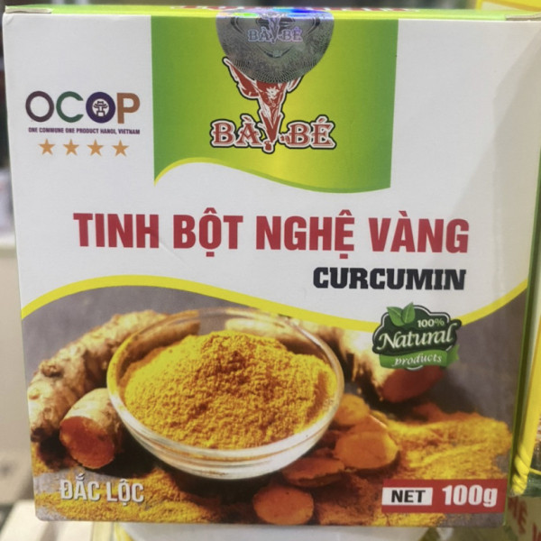 Tinh Bột Nghệ Bà Bé Ocop ( Lọ 100G) Thủy Tinh