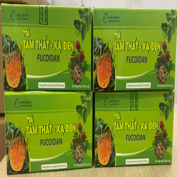 Trà Tam Thất Xạ Đen Fucoidan _Dược Liệu Tw1 (Hộp20 Túi X 2G)