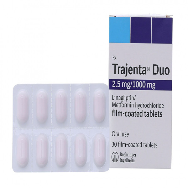 Trajenta Duo 2.5Mg1000Mg (H60V) - Vỉ