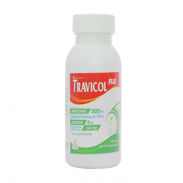 Travicol Flu Lọ _ Tv.pharm (Lọ100 Viên)