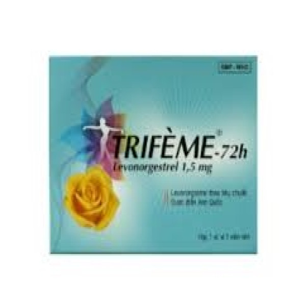 Trifeme 72H tránh thai (Levonogestrel 1,5Mg) _Xanh (H1V) bán lốc 10