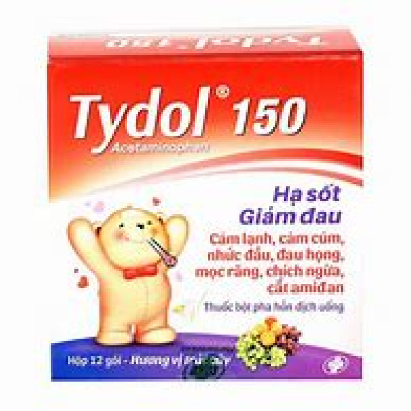 Tydol 150Mg (Para 150Mg) Hương Trái Cây (Hộp12 Gói)
