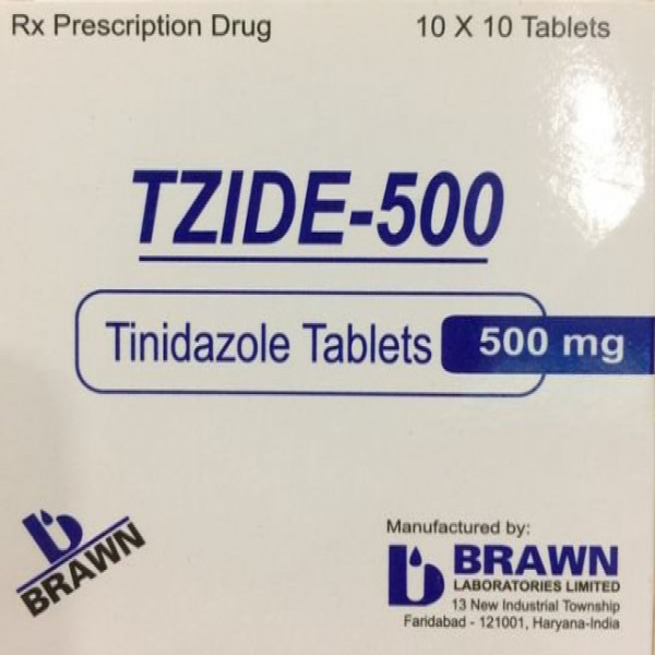 Tzide Tinidazole Tables 500Mg Brawn (H100V)