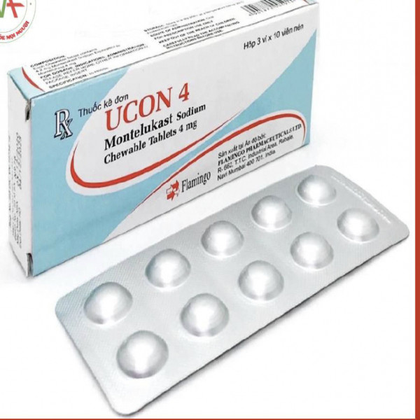 Ucon 4 Montelukas 4Mg _Viên (H3 Vỉ X 10 Viên)
