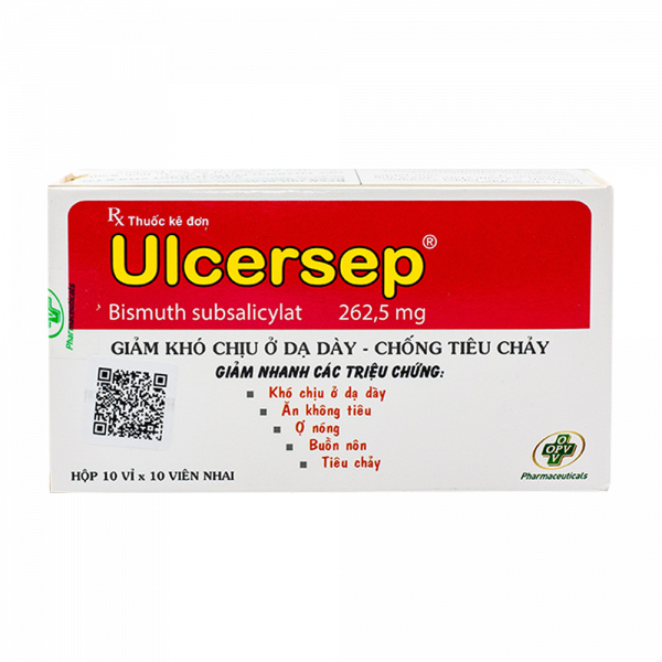 Ulcersep Bismuth Subsalicylate 262.5Mg Opv (H100V)