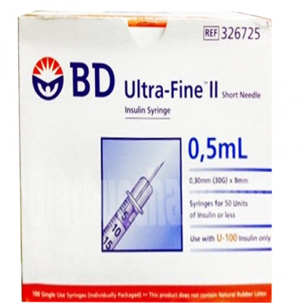 Kim Tiêm Insulin Bd Ultra-Fine Ii 0.5Ml (H/100C)