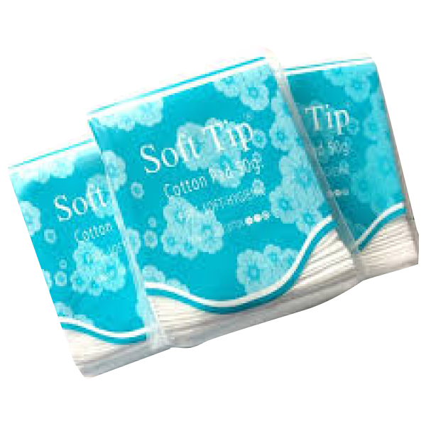 Bông Tẩy Trang Vuông Soft Tip Thái (Bịch 50 Miếng)
