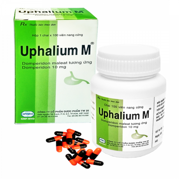 Uphalium-M 10Mg (Domperidon) Nang _Tw25 (Lọ100V)