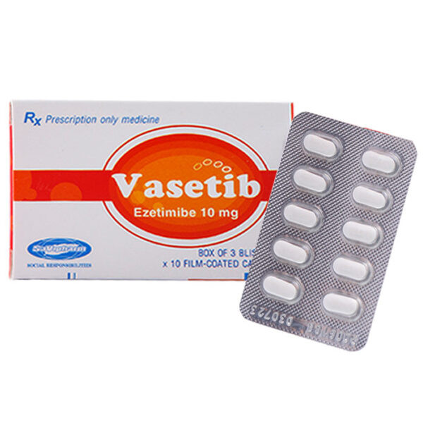 Vasetib 10Mg (Ezetimibe ) _Savi (Hộp3 Vỉ X 10 Viên)