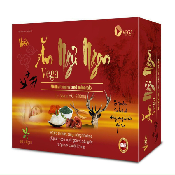 Viên Ăn Ngủ Ngon Vega _ Vỉ (Hộp 60 Viên)