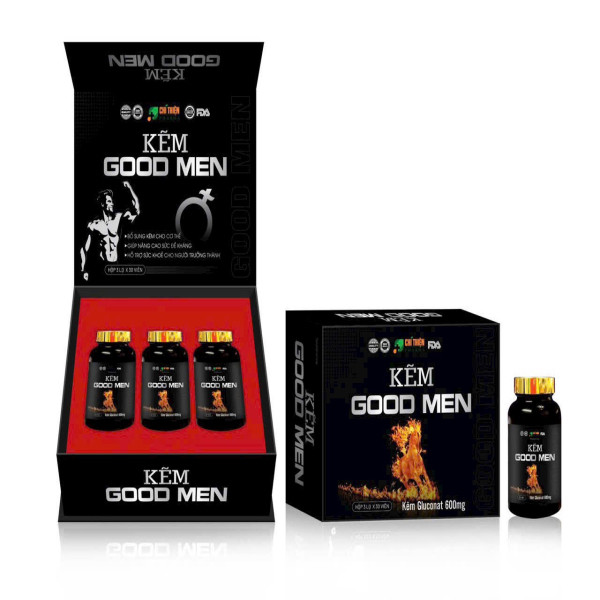 Viên Bổ Thận Kẽm Good Men _Gỗ Đen, Chí Thiện (H3 Lọ X 30V)
