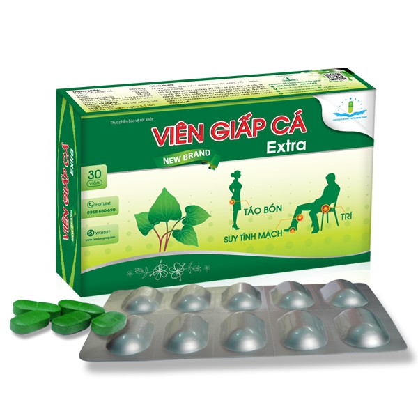 Viên Giấp Cá Extra Tâm Dược (H30V)