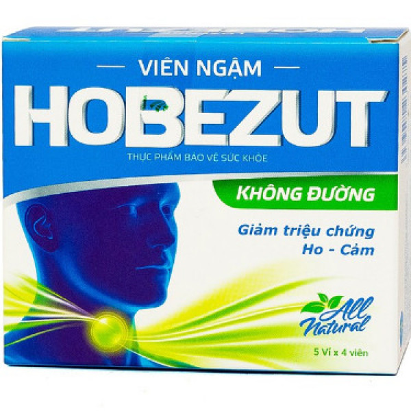 Viên Ngậm Hobezut (Hộp 5 Vỉ X 4 Viên)