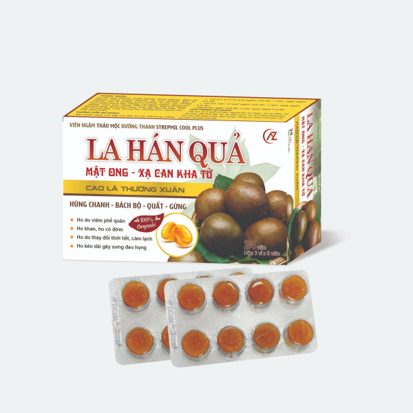 Viên Ngậm La Hán Quả Xạ Can Kha Tử _Az (H3Vỉ X 8Viên) K98