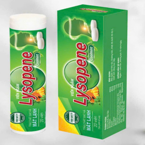 Viên Ngậm Lysopene Xanh Lá _Zn (Cọc10 Tuýp20V)