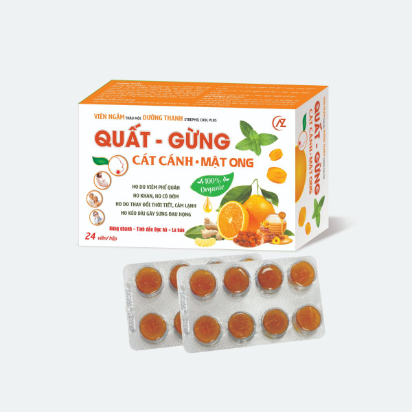 Viên Ngậm Quất Gừng Cát Cánh Mật Ong _Az (3 Vỉ X 8V) K98