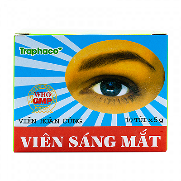 Viên Sáng Mắt Traphaco _Hoàn Cứng (Hộp10 Gói X 5Gram)