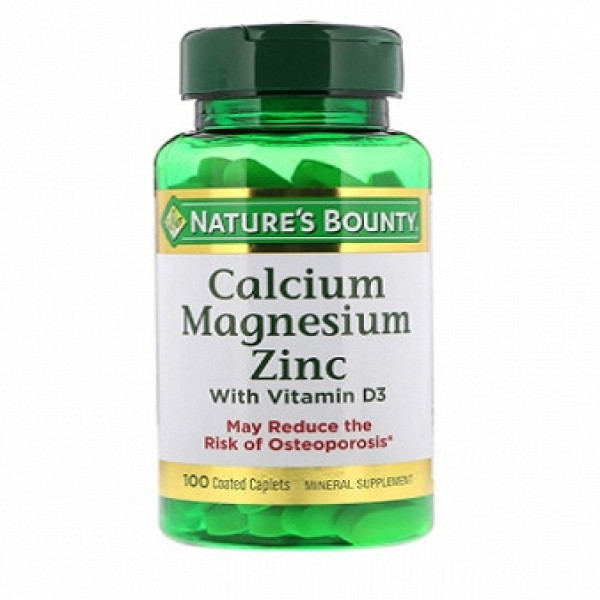 Viên Uống Nature's Bounty Calcium Magnesium Zinc (C100V)