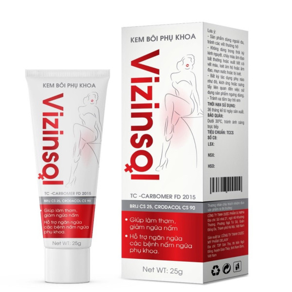 Vizinsol gel pk Giảm Viêm, Nấm Ngứa (T25G)