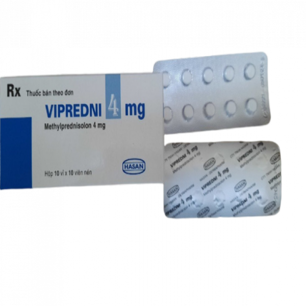 Vipredni 4mg (Methylprednisolon 4Mg) _ Hasan (H100V)