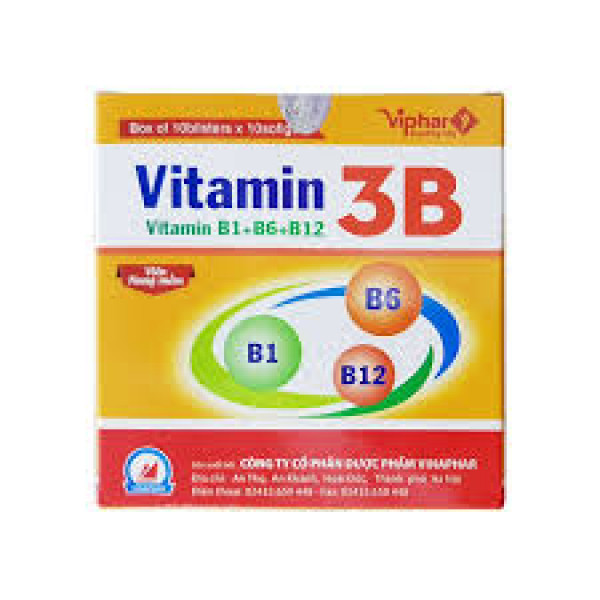 Vitamin 3B Vinaphar (10 Vỉ X 10 Viên)