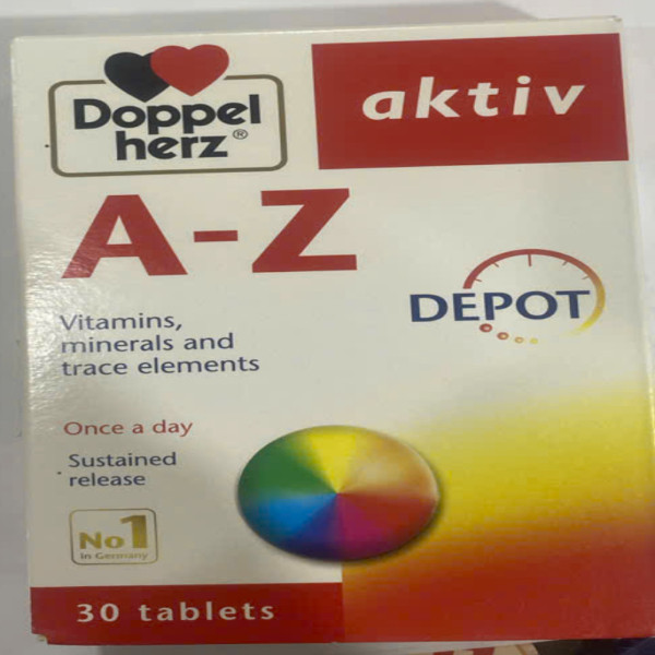 Vitamin A-Z Depot Doppel Herz Aktiv (3 Vỉ X 10 Viên) Cty
