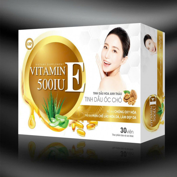 Vitamin E 500 Vỉ Vàng _Hl (H6 Vỉ X 10V)