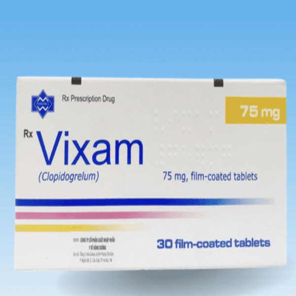 Vixam 75Mg(Clopidogrelum) _Ba Lan (H30V) Thuốc Đề Phòng Huyết Khối Động Mạch