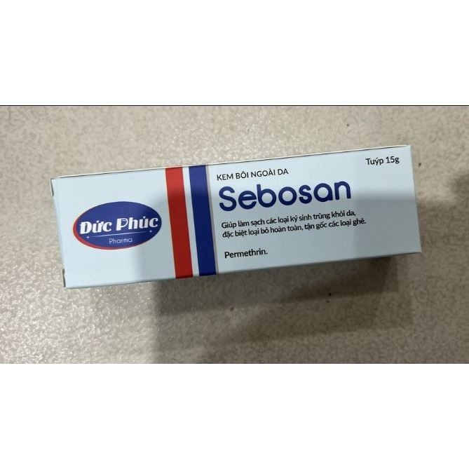 Sebosan (Permethrin ) bôi Ghẻ _Đức Phúc (tuyp 15g)