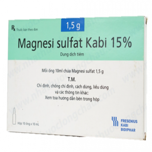 Magnesi Sulfat Kabi 15% 1,5G (H/10Ống)