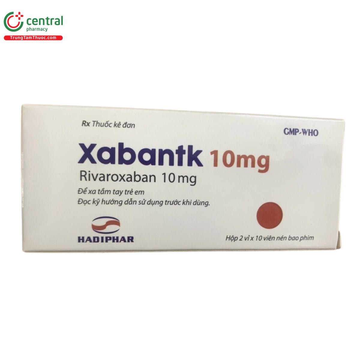 Xabankt 10mg (Rivaroxaban 10Mg)  (H/20v)